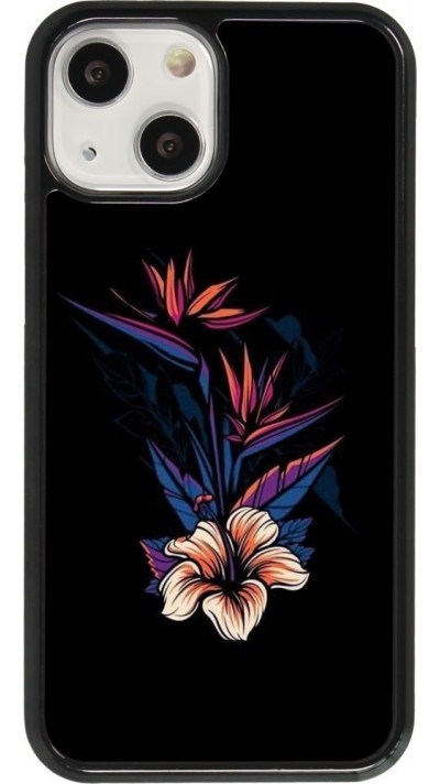 Hülle iPhone 13 mini - Dark Flowers