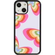iPhone 13 mini Case Hülle - Easter 2024 rainbow butterflies