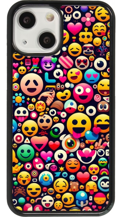 iPhone 13 mini Case Hülle - Emoji Mix Farbe