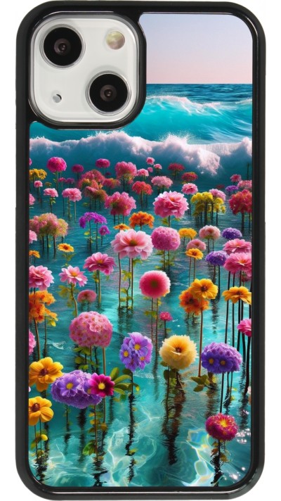Coque iPhone 13 mini - Flower sea waves