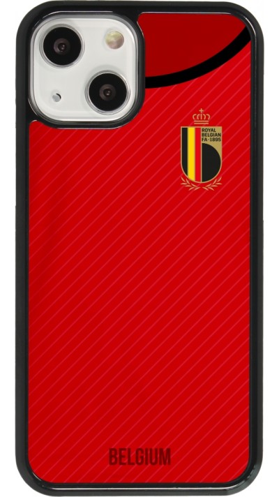 Coque iPhone 13 mini - Maillot de football Belgique 2022 personnalisable