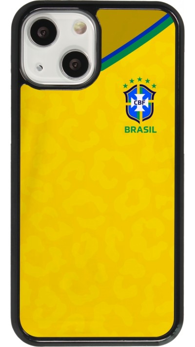 Coque iPhone 13 mini - Maillot de football Brésil 2022 personnalisable