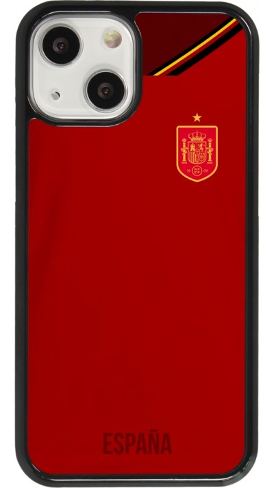 Coque iPhone 13 mini - Maillot de football Espagne 2022 personnalisable