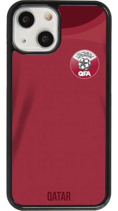 Coque iPhone 13 mini - Maillot de football Qatar 2022 personnalisable