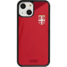 Coque iPhone 13 mini - Maillot de football Serbie 2022 personnalisable