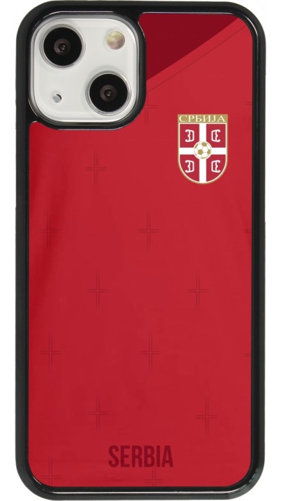 Coque iPhone 13 mini - Maillot de football Serbie 2022 personnalisable