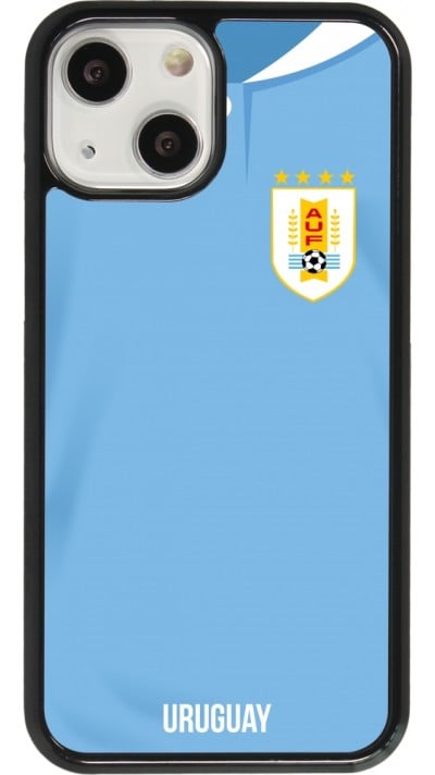 Coque iPhone 13 mini - Maillot de football Uruguay 2022 personnalisable