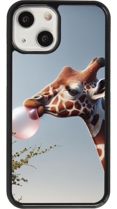 Coque iPhone 13 mini - Girafe à bulle