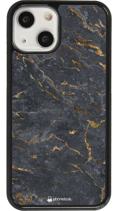Coque iPhone 13 mini - Grey Gold Marble