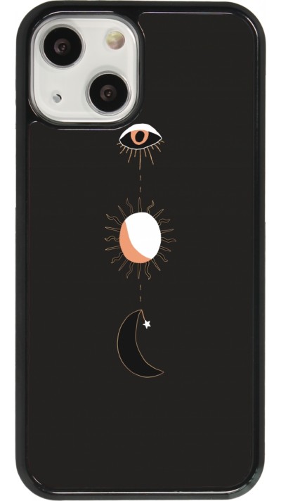 Coque iPhone 13 mini - Halloween 22 eye sun moon