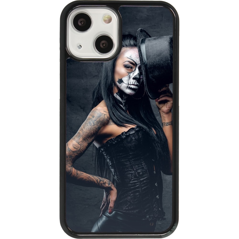 iPhone 13 mini Case Hülle - Halloween 22 Tattooed Girl