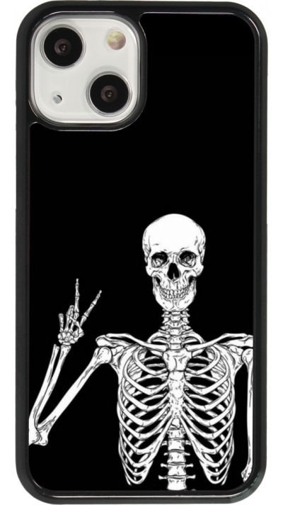 iPhone 13 mini Case Hülle - Halloween 2023 peace skeleton