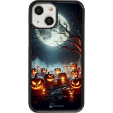 Coque iPhone 13 mini - Halloween 2024 Many Pumpkins
