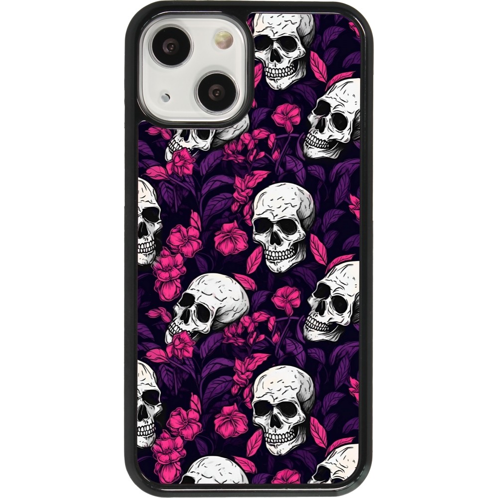 Coque iPhone 13 mini - Halloween 2024 romantic skulls