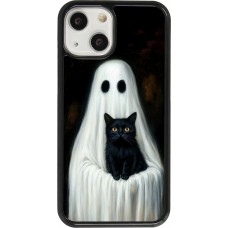 Coque iPhone 13 mini - Halloween 2025 Ghost with black cat