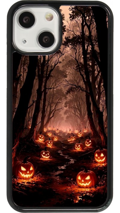 Coque iPhone 13 mini - Halloween 2025 Road of Terrifying Pumpkins