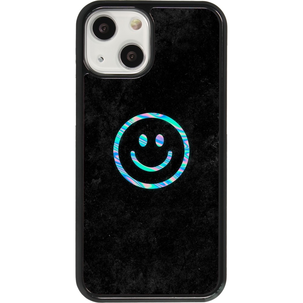 Coque iPhone 13 mini - Happy smiley irisé