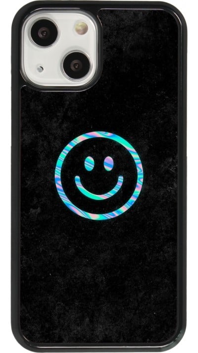iPhone 13 mini Case Hülle - Happy smiley irisirt