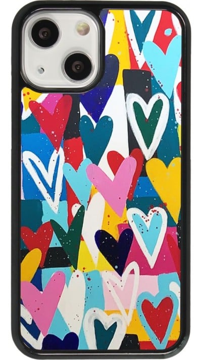 Hülle iPhone 13 mini - Joyful Hearts