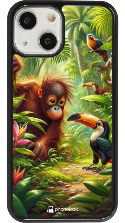 Coque iPhone 13 mini - Jungle Tropicale Tayrona
