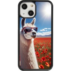 iPhone 13 mini Case Hülle - Lama Chic in Mohnblume