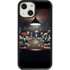 iPhone 13 mini Case Hülle - Die Pokerhunde