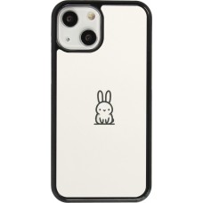Coque iPhone 13 mini - Minimal bunny cutie