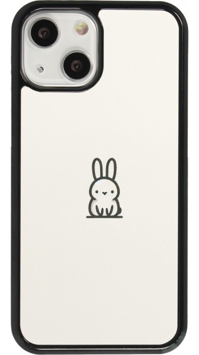 Coque iPhone 13 mini - Minimal bunny cutie