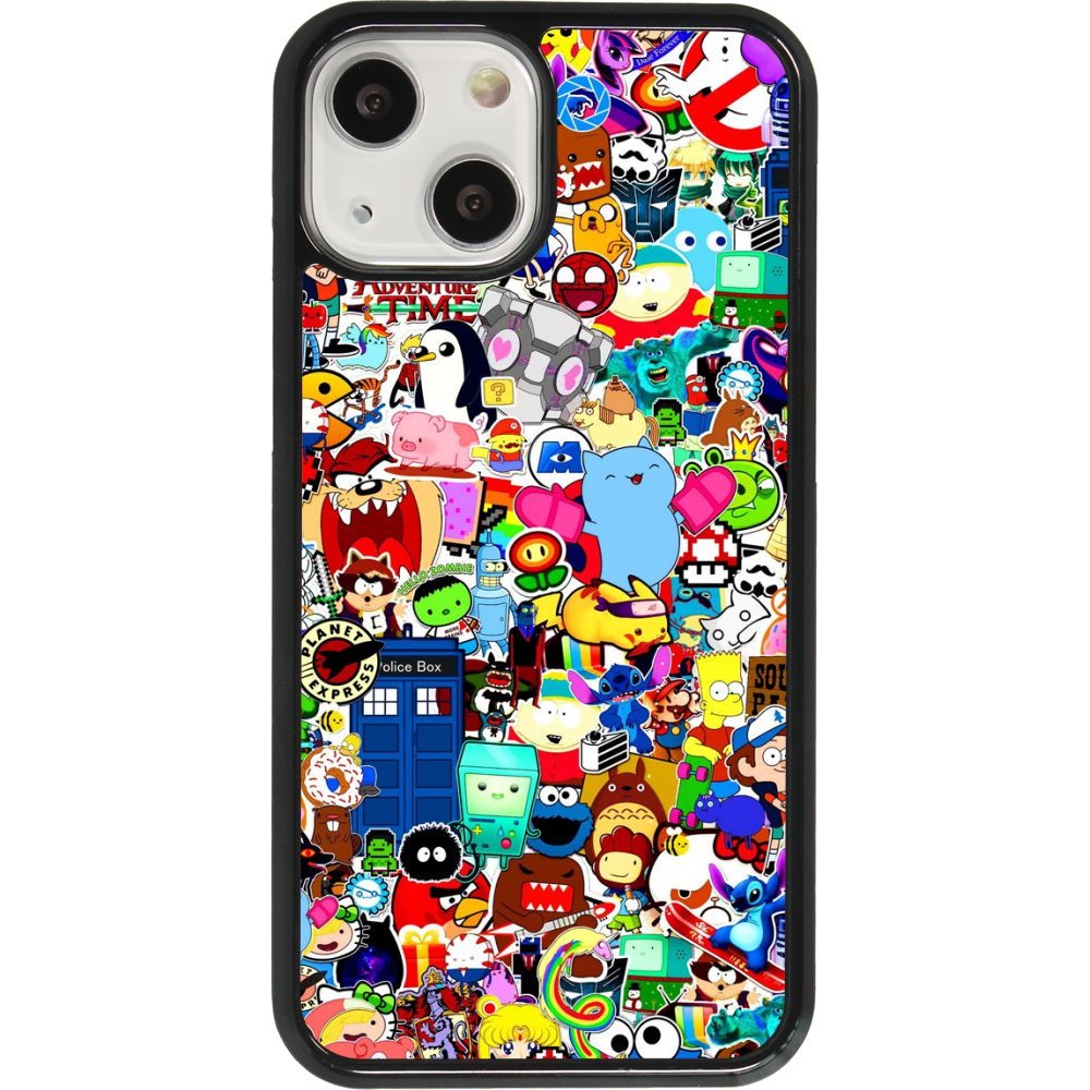 Coque iPhone 13 mini - Mixed cartoons