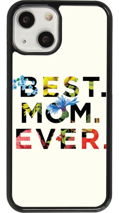 Coque iPhone 13 mini - Mom 2023 best Mom ever flowers