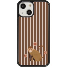 Coque iPhone 13 mini - Monkey with stripes