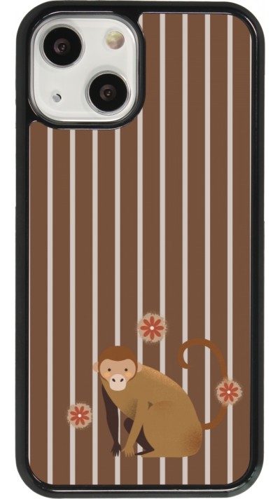 Coque iPhone 13 mini - Monkey with stripes Coque iPhone 13 mini - Monkey with stripes
