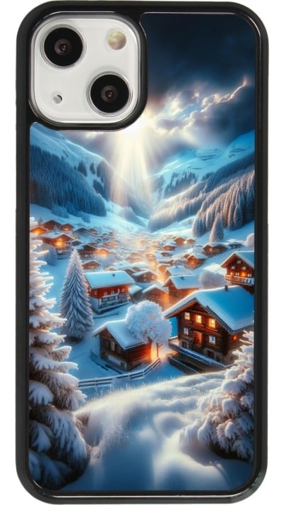 Coque iPhone 13 mini - Mont Neige Lumière