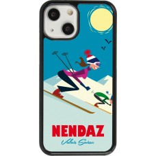 Coque iPhone 13 mini - Nendaz Ski Downhill