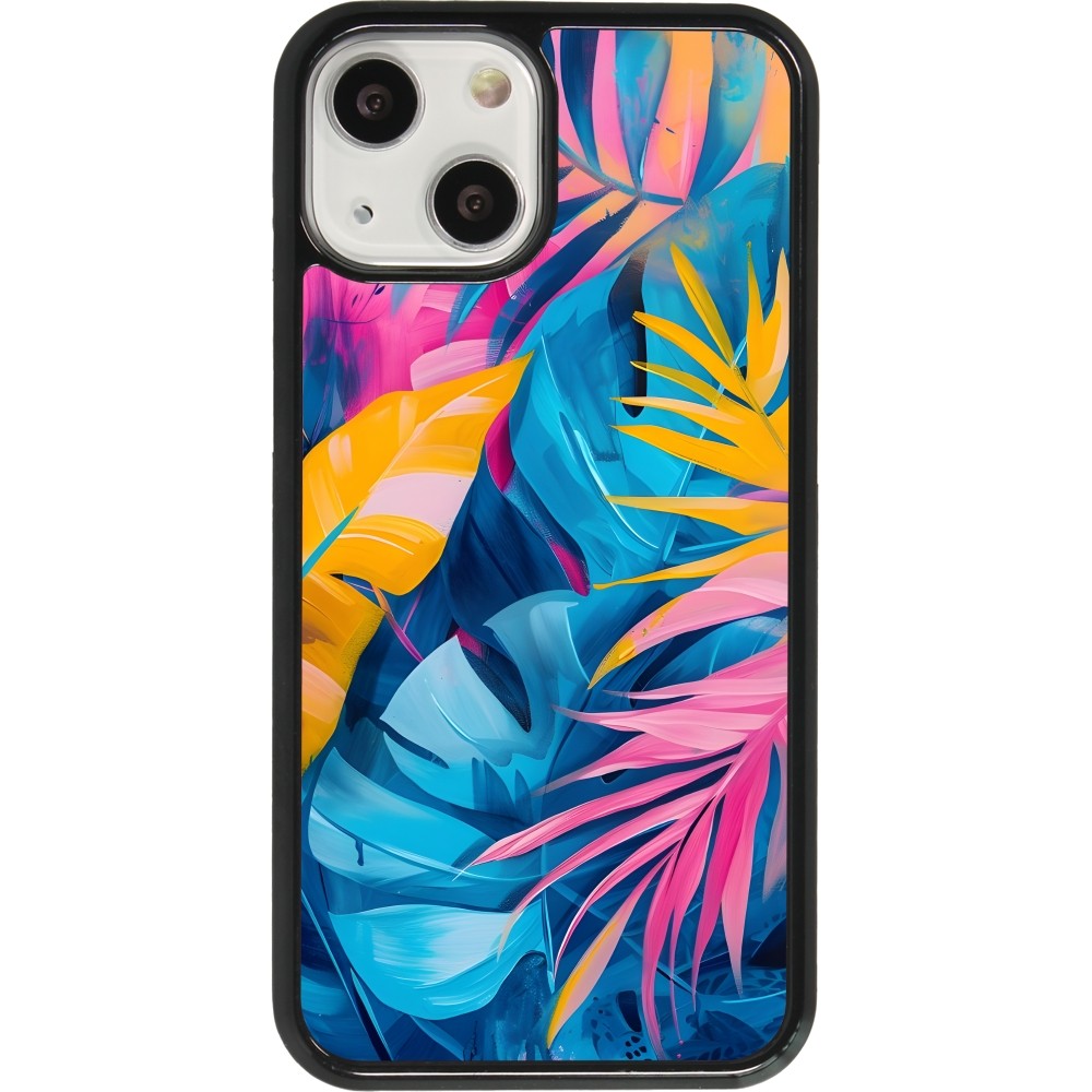 Coque iPhone 13 mini - Palms Blue