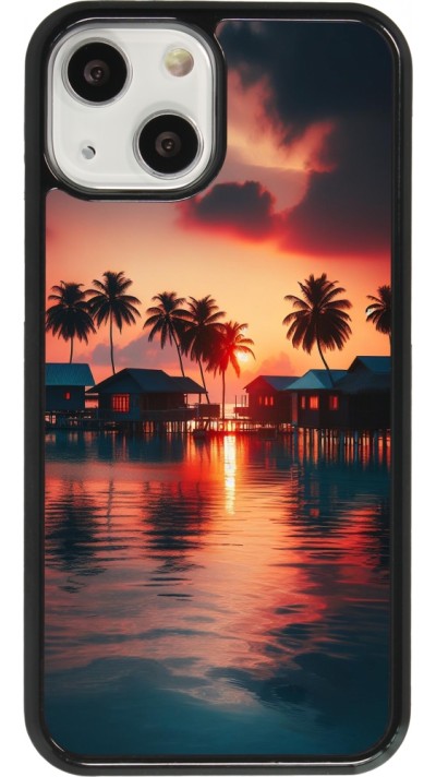 Coque iPhone 13 mini - Paradis Maldives