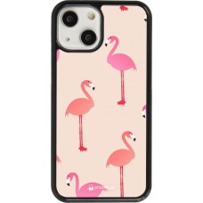 Coque iPhone 13 mini - Pink Flamingos Pattern