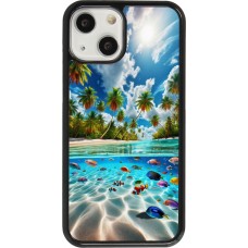 Coque iPhone 13 mini - Plage Paradis