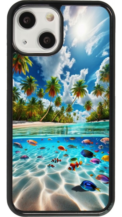 Coque iPhone 13 mini - Plage Paradis