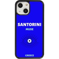 Coque iPhone 13 mini - Pop Summer Destination Santorini