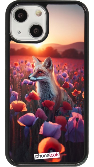 iPhone 13 mini Case Hülle - Purpurroter Fuchs bei Dammerung