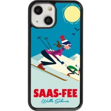 Coque iPhone 13 mini - Saas-Fee Ski Downhill