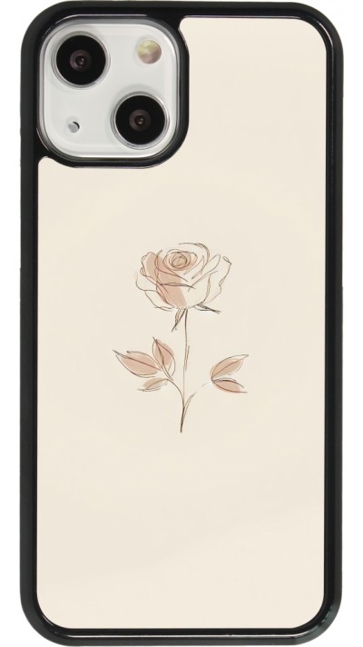 Coque iPhone 13 mini - Sable Rose Minimaliste