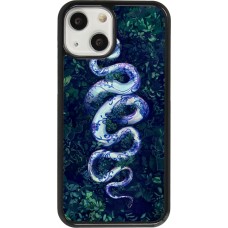 Coque iPhone 13 mini - Serpent Blue Anaconda