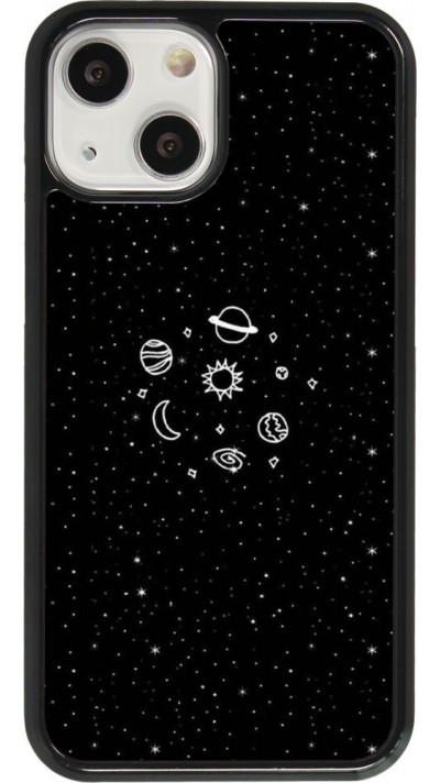 Coque iPhone 13 mini - Space Doodle