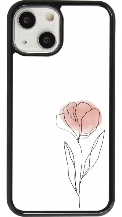 Coque iPhone 13 mini - Spring 23 minimalist flower