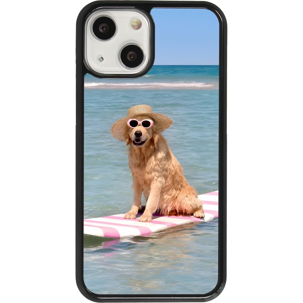 iPhone 13 mini Case Hülle - Summer Dog on Paddle