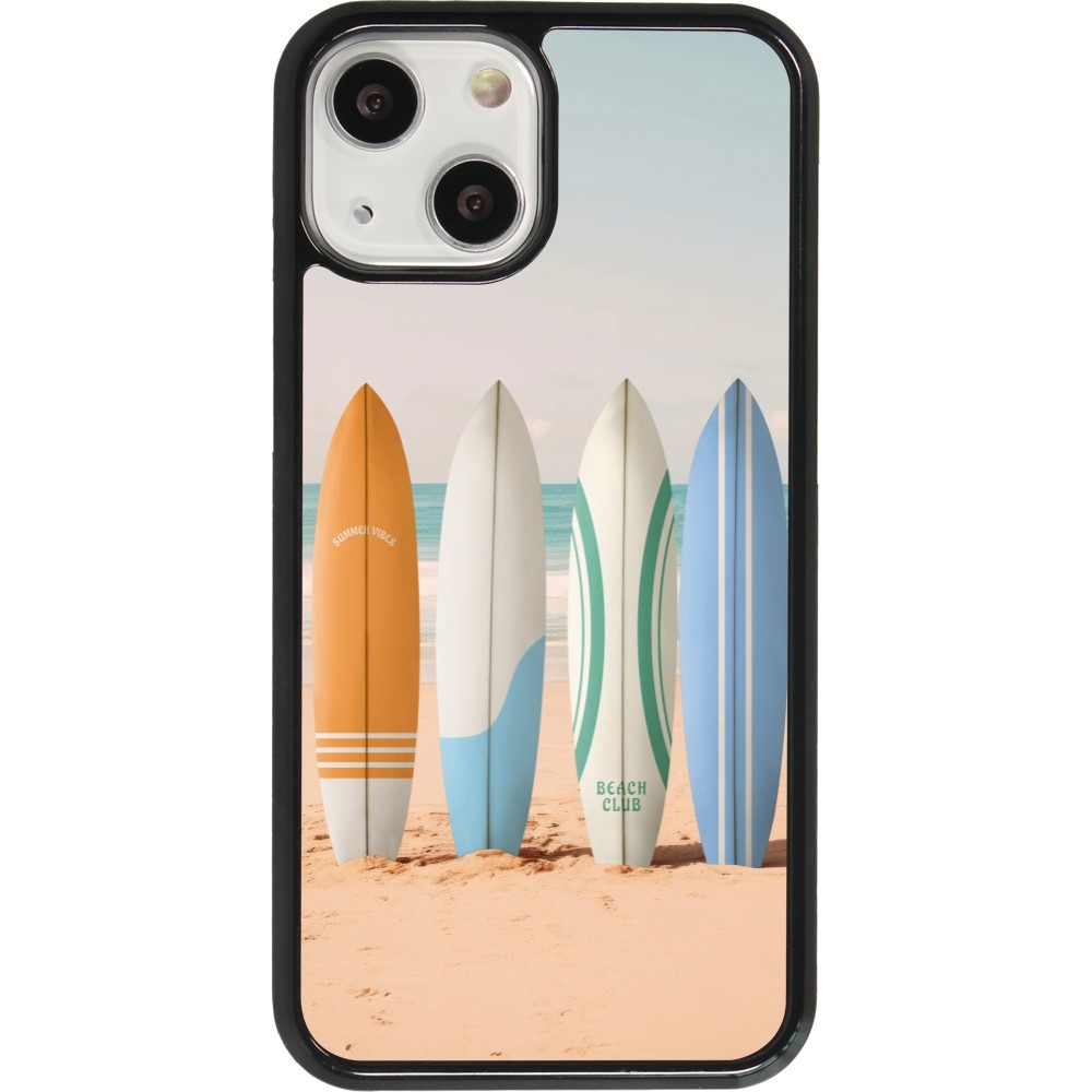 Coque iPhone 13 mini - Summer surfboard 2025