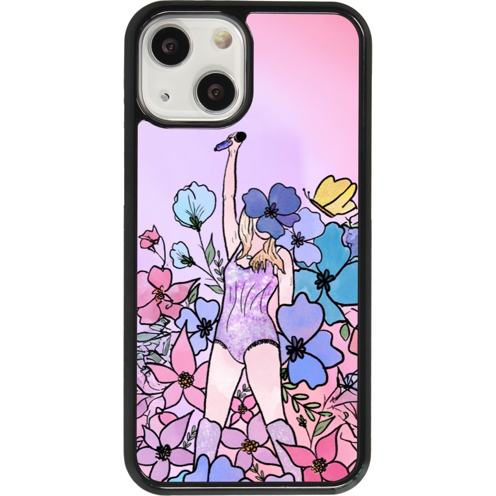 iPhone 13 mini Case Hülle - Taylor Swift Sketch - Pink