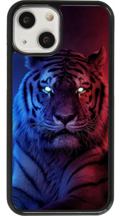 Hülle iPhone 13 mini - Tiger Blue Red